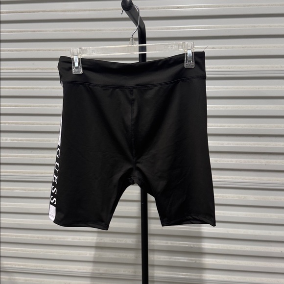 Guess Black Shorts with White Logo Panel - Picture 1 of 2